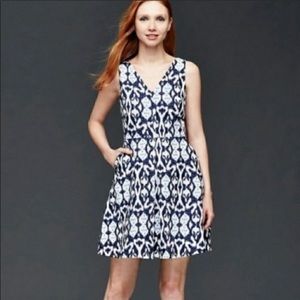 GAP linen boho fit and flare bohemian summer dress 6